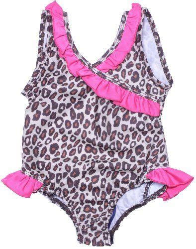 Pink Platinum Little Girls Cheetah Print One Piece Swimsuit