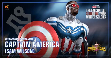 Captain America Sam Wilson Marvel Contest Of Champions