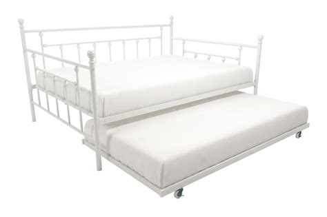 Dhp Manila Metal Daybed And Trundle Fulltwin Size White