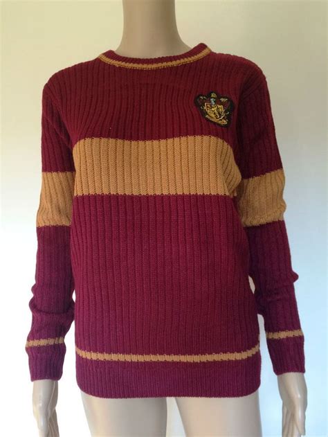 Harry Potter Womens Gryffindor Quidditch Jumper Sweater Primark In