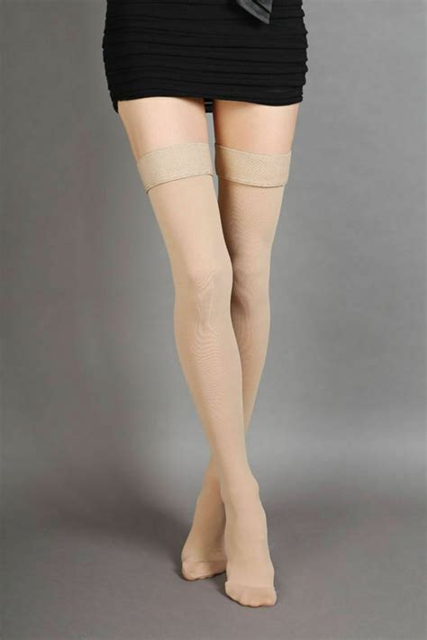 Thigh High Medical Compression Stockings 23 32mmhg Varicose Veins Support Socks Ebay
