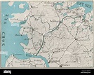 Kiel Canal Map Stock Photo - Alamy