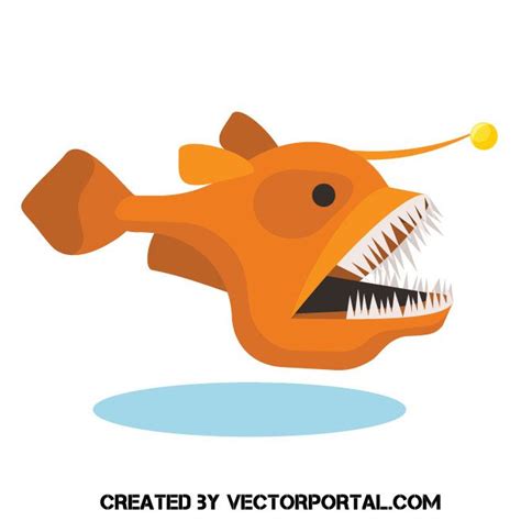 Anglerfish Vector Free Animal Free Angler Fish