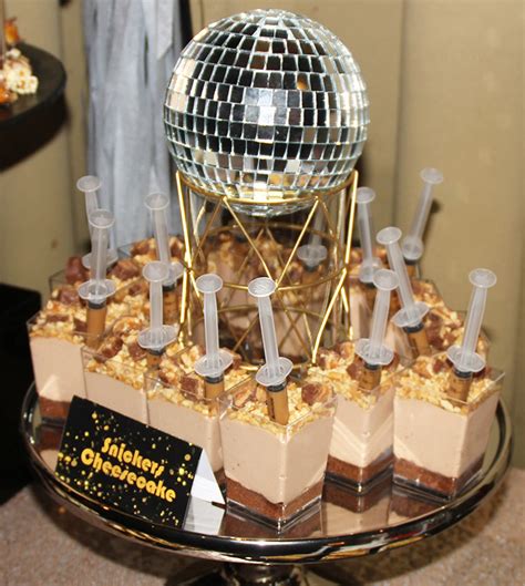 Nicks Black And Gold Disco Themed 40th Aandk Lolly Buffet