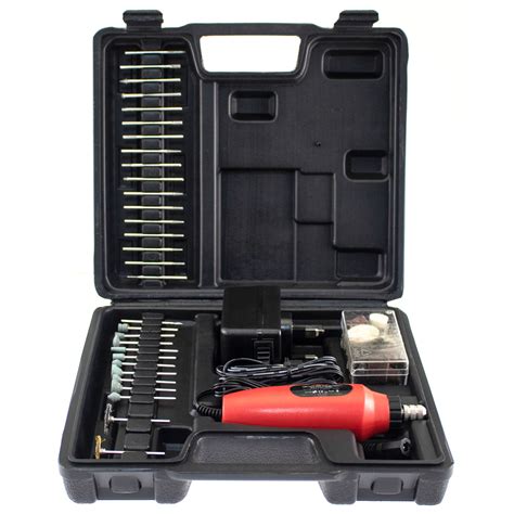 60pc Mini Drill And Bit Set Amtech