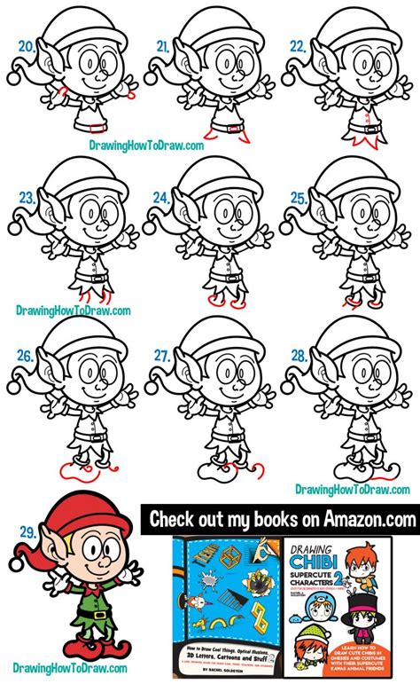 How To Draw An Elf For Christmas Easy Step By Step Drawing Lesson For