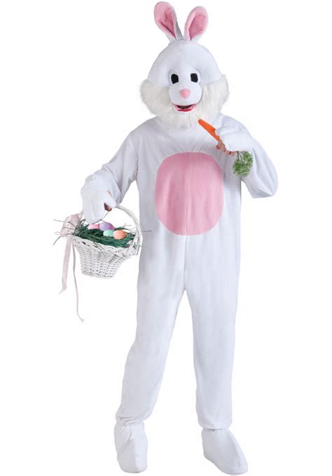 Mascot Easter Bunny Costumeand White Rabbit Fancy Dress Escapade