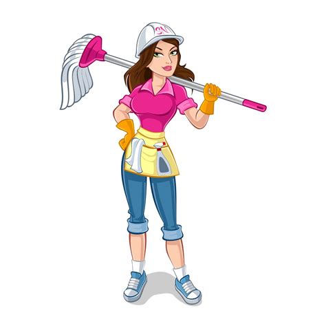 Feminine Modern Cleaning Service Illustration Design For A Company By