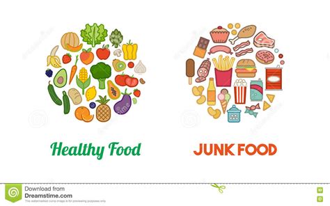 Now, it only depends on you what. Healthy food vs junk food clipart 9 » Clipart Station