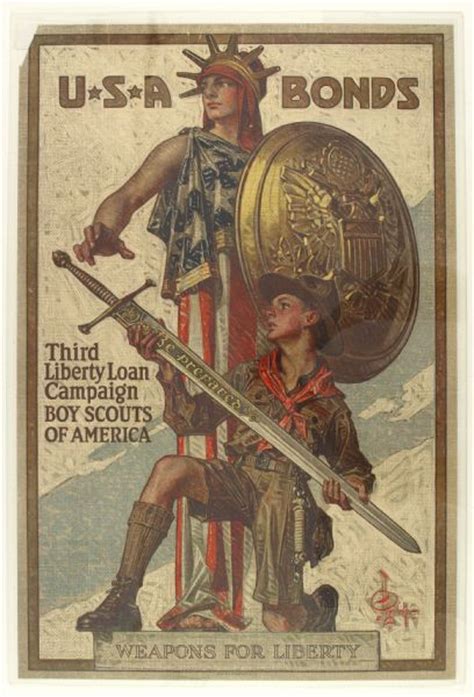 Lot Detail 1917 Ww1 Boy Scouts Of America Weapons For Liberty 20 X