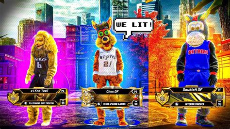 The First All Mascot Team On Nba 2k20 First Legend Teams Up With All