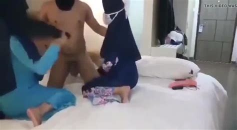 Trio Orgy With Two Hijab Dolls Free Hijab Mobile Porno Flick