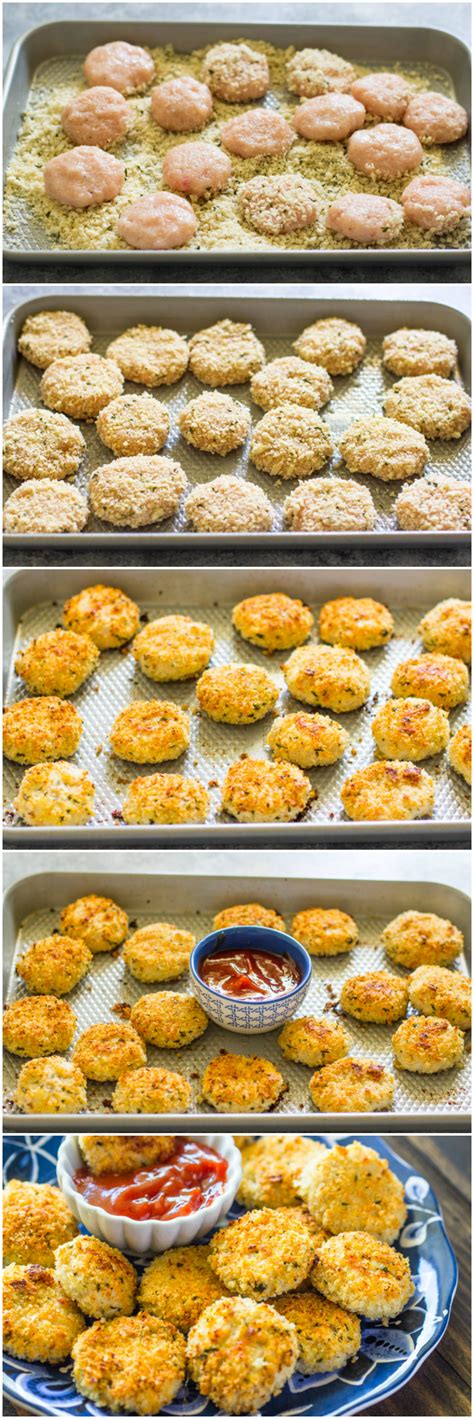 Best chicken nuggets that i have ever had. Healthy Baked Parmesan Chicken Nuggets | Gimme Delicious
