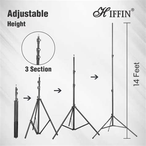 Hiffin® Portable Background Backdrop Support Stand Kit 14ft Tall