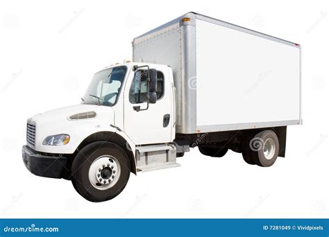 White Delivery Truck Stock Image Image Of Marketing Load 7281049