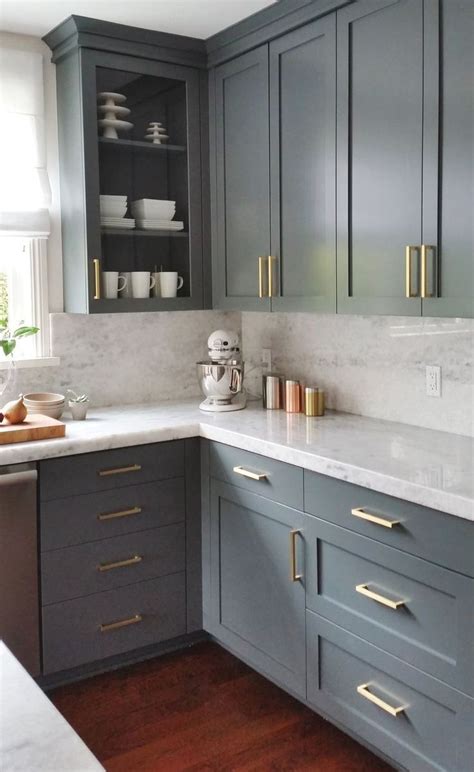 Blue Gray Kitchen Cabinets Hmdcrtn
