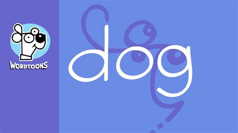 1 Line To Draw The Word Dog Into A Dog Wordtoon Dog 1 Line Youtube