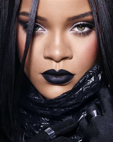 Rihanna Reps For Fenty Beauty In Dubai Introduce Black Stunna Lip Paint