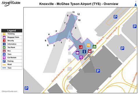 Mcghee Tyson Airport Map Tourist Map Of English