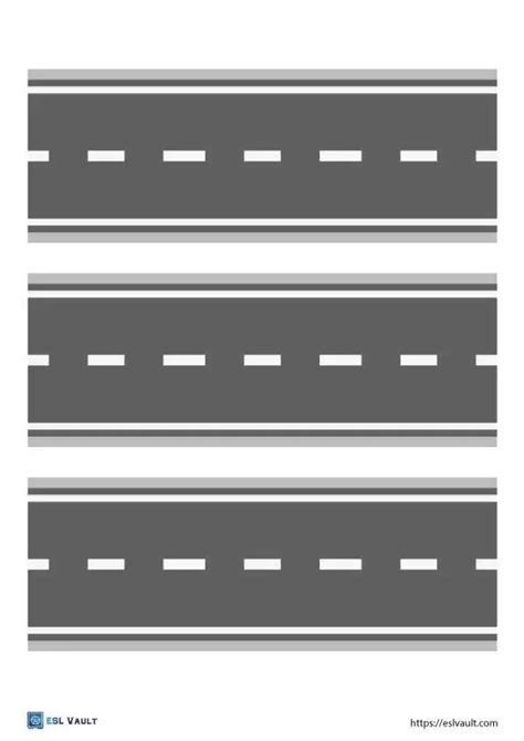 9 Free Printable Roads Pdf Pages Esl Vault Transportation