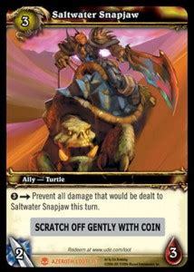 Saltwater Snapjaw Wow Tcg Loot Card Riding Turtle Wow Mount