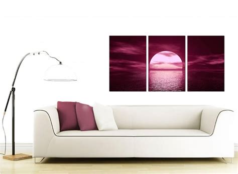Sunset Canvas Wall Art 3 Panel For Your Bedroom