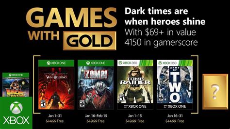 Games With Gold Giochi Gratis Di Gennaio 2018 Per Xbox One E Xbox 360