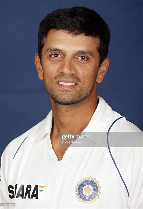 Rahul Dravid Of India Poses During The Indian Cricket Team Portrait