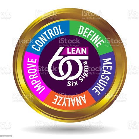 Lean Six Sigma Icon Gold Stock Illustration Download Image Now Istock