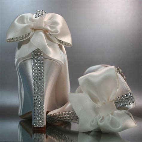 Silver Wedding Stylish Ivory Sparkling Wedding Shoes 2038894 Weddbook