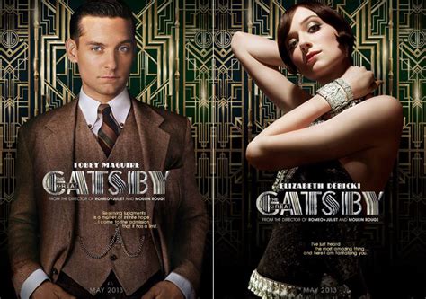 Nick Carraway Jordan Baker Get Character Posters For The Great Gatsby