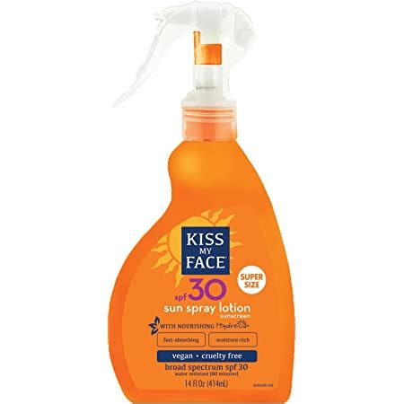 Amazon Com Kiss My Face Sun Spray Sunscreen Lotion SPF Sunblock Oz Beauty