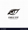Eagle eye sharply vision logo design Royalty Free Vector