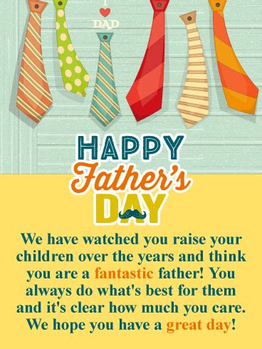 Send happy fathers day quotes to your dad on this father's day with our unique 30+ fathers day quotes, messages, greetings and wishes that your dad would definitely love! Father's Day Cards from Both of Us | Birthday & Greeting ...