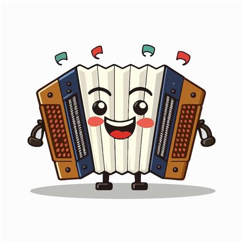 Premium Vector Vector Cute Accordion Cartoon Style