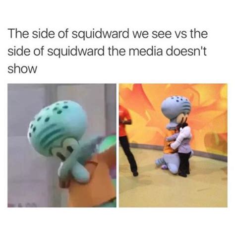 The Two Faces Of Dabbing Squidward Squidward Dab Know Your Meme