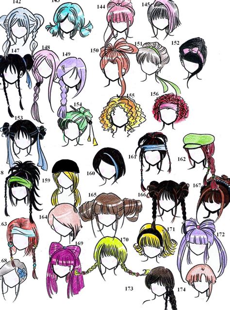 Girl Hair Styles Dibujos Producción Artística Arte Manga