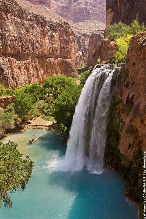 Travel And Explore Usa Arizona Havasu Falls Mooney