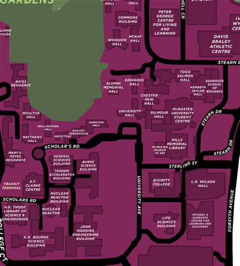 Mcmaster University Map Print Jelly Brothers