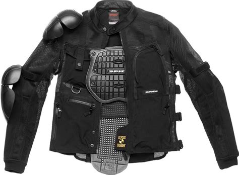 Approved armor, this motorcycle jacket is one that will keep you looking smart and staying safe. DP - Spidi Multitech Armor EVO Mesh Mens Motorcycle ...