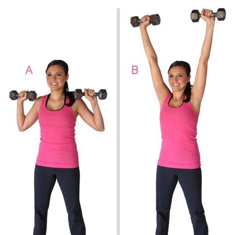 Dumbbell Shoulder Press By Adele A Exercise How To Skimble
