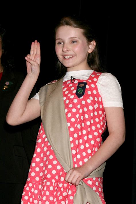 Abigail Breslin After Her Induction Into The Girl Scouts Of The
