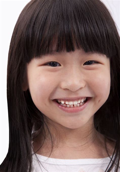 Smiling Asian Little Girl Stock Photo Image Of Isolated 17953856