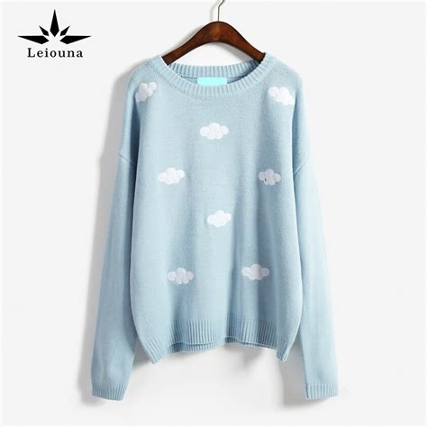 Leiouna 2019 Sweaters Spring Korean New Winter Style Coats Kawaii