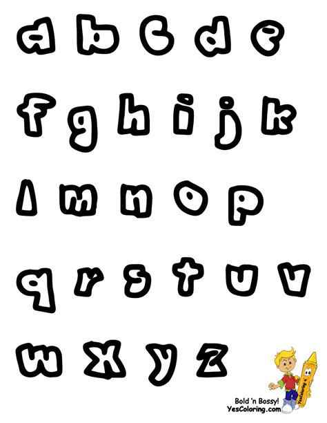 Fat Free Alphabet | Numbers Coloring Pages | Preschool Alphabet