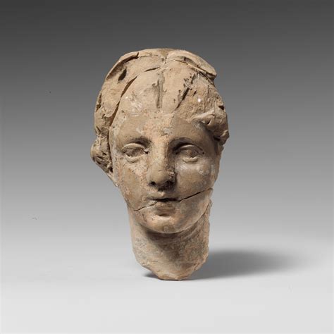 Terracotta Statuette Of A Veiled Woman Greek South Italian