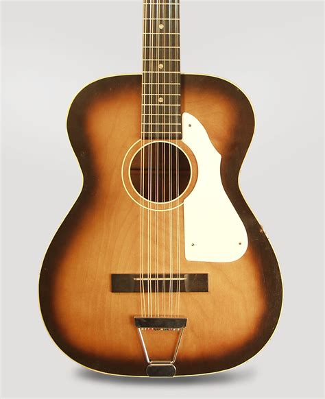 Silvertone Model 31912259 12 String Flat Top Acoustic Guitar Made By