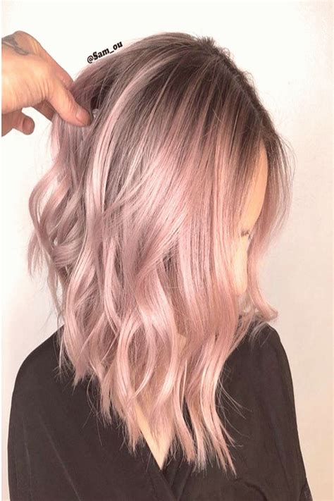 42 Trendy Rose Gold Blonde Hair Color Ideas Rose Gold Colored Hair