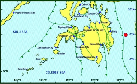 113 Km N 68° E Of Baganga Davao Oriental Information No 2