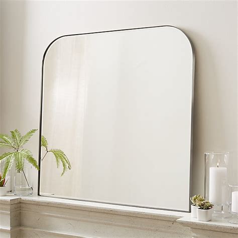 Edge Silver Arch Wall Mirror Reviews Crate And Barrel Mirror Wall Mirror Wall Bathroom